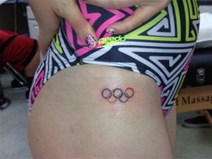 Il dettaglio del tattoo di Missy Franklin (Foto FranklinMissy Twitter)