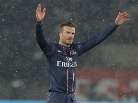 David Beckham, 38 anni, lascia il calcio dopo l'ennesimo campionato vinto, stavolta con il Paris Saint Germain. (Photo AP)