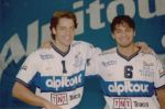 1997: Samuele Papi (destra) a Cuneo insieme a Rafa Pascual (foto piemontevolley.it)
