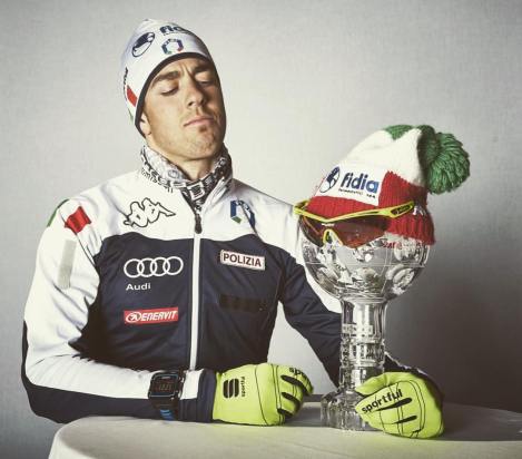 Federico Pellegrino con la Coppa del Mondo Sprint: è il primo non scandinavo a vincerla